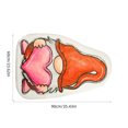 thumbnail image 3 of TIMIFIS Bathroom Rugs Valentine's Day Carpet Three Sizes Faux Wool Entry Door Mat Bathroom Non Slip Mat Love Pattern Valentine's Day Decoration Polyester Carpet, 3 of 6