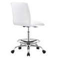 thumbnail image 4 of Computer Work Desk Chair, White Silver, Vegan Leather, Home Office Business, Modern Contemporary HB33583, 4 of 9