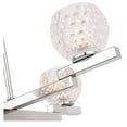 thumbnail image 3 of Woodbridge Lighting Jewel 4-Light Glass Chandelier in Crystal Clear/Chrome, 3 of 4