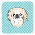 thumbnail image 1 of 3.5 x 3.5 In. Checkerboard Blue Pekingese Foam Coasters, Set Of 4, 1 of 1