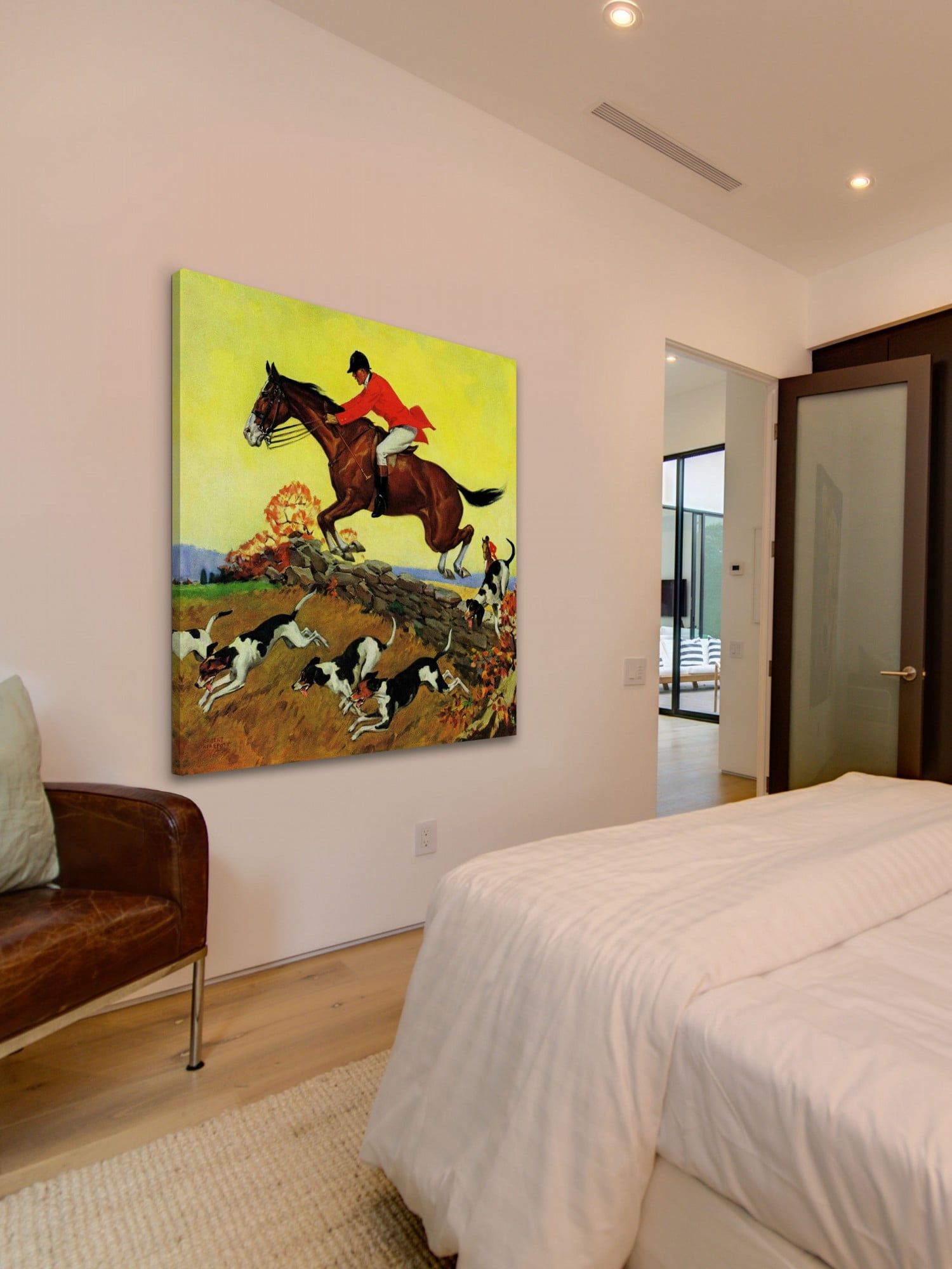 Marmont Hill Fox Hunter by Robert Keareote Painting Print on Canvas