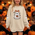 thumbnail image 2 of Sweatshirt Toddler Dqueduo Children's Halloween Prints Casual Loose Fleece Lined Long Sleeve Round Neck Hoodie Sweatshirt For Kids, 2 of 8