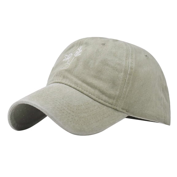 Womens Baseball Hats CQXIDFH Women's Cotton Baseball Cap, Adjustable Washable Summer Sun Hat, Fashion Casual Outdoor Beach Sports Headwear, Beanie Hat (Beige, One Size)