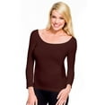 thumbnail image 5 of Skinny Tees 3/4 Scoop Neck Top 118, 5 of 14