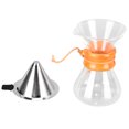 thumbnail image 3 of Pour Over Coffee Maker, Simple Design Heat Resistance High Borosilicate Glass Coffee Kettle Easy To Clean  For Family For Coffee Lover For Cafe, 3 of 8
