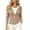 Khaki, variant on Vivianyo HD Women's Fitted Zip Up Hooded Knit Cardigans, Drawstring Long Sleeve Soft Loungewear Outer Tops With Side Pockets for Women, Women's Khaki, Sizes S-2XL