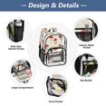 thumbnail image 5 of PVC Transparent Backpacks Clear Backpack for Travel and Outings Cute Mushroom Pattern with Daisies, 5 of 7