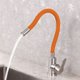 thumbnail image 5 of Grifo de fregadero de acero inoxidable, grifo doméstico, lavabo giratorio (naranja) Tmvgtek Libre de BPA, 5 of 7