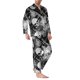 thumbnail image 2 of Balery Seamless Pattern With Skulls Pijama para Hombre de Dos Piezas con Manga Larga, Conjunto de Dormir y Descanso Suave con Bolsillos-Medium, 2 of 7