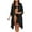 Black, variant on Linen Blend Cover Ups with Button Women Asymmetrical Hem Beach Bathing Suit Bikini Long Coverups Loose (Free Size, Coffee)