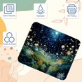 thumbnail image 3 of Starry Plants Mousepad 8.3x9.8 Inch Square Non-Slip Rubber Bottom Printed Desk Mat - Suitable for Office and Gaming, 3 of 6