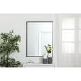 thumbnail image 2 of Metal frame rectangle mirror 30 inch in Black, 2 of 5