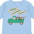 thumbnail image 4 of Inktastic Have a Very Hoppy Easter Green Bunny Truck Boys or Girls Long Sleeve Toddler T-Shirt, 4 of 5