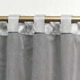 thumbnail image 4 of Exclusive Home Bliss Room Darkening Room Blackout HIdden Tab Top Curtain Panels, 54"x96", Silver, Set of 2, 4 of 10