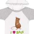 thumbnail image 4 of Inktastic I Love Rats Boys or Girls Baby Bodysuit, 4 of 5