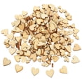 thumbnail image 5 of SEWCHICS Heart Shaped Wood Mini Wooden Heart Natural Wood 400Pcs 1.2x1.2x0.2in, 5 of 8