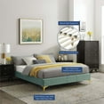 thumbnail image 7 of Modway Sutton King Performance Velvet Bed Frame in Mint, 7 of 7