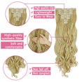 thumbnail image 3 of Women Fashion 7-piece Double-layer Full Head Hair Extension 16 Clips Thick Wig(Curly/Straight), 3 of 4
