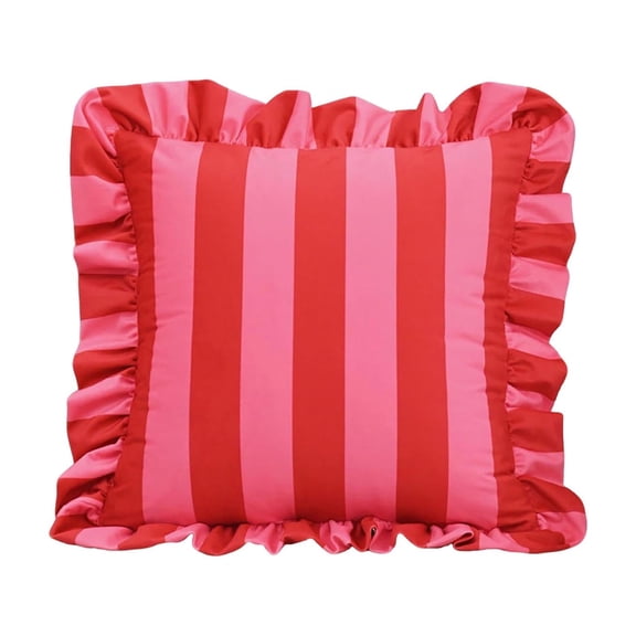 XIBUFE Outdoor Throw Pillows, Velvet Decorative Pillows, Ruffled Decorative Pillows (With Filling), Perfect for Sofas, Bedrooms, and Living Rooms—Soft Home Textile Accessories