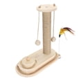 thumbnail image 4 of Poste Rascador Para Gatos, Pista De Bolas De 2 Capas, Poste Alto Interactivo Para Gatos, Rascador Para Gatos, Rascador Para Gatitos, Postes Para Rascar De Sisal Con Bola, 4 of 7