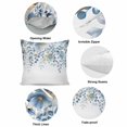 thumbnail image 6 of Throw Pillow Covers, Blue Tulip Eucalyptus 16x16 Pillow Covers for Couch/Sofa/Bed, Spring Summer Botanical Floral Chic Decorative Square Linen Cushion Pillowcase for Home Decor, 6 of 9