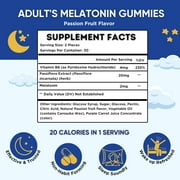 Healblend Natural Sleep Well Gummies - Support Deep Sleep, Refresh, Stress Relief, with Vitamin B6, Passiflora Extract & Melatonin 2-Pack