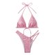 thumbnail image 4 of Gibobby Bañador de Bikini Mujeres Bandeau Bandage Bikini Set Push Up Traje de baño brasileño Ropa de playa Traje de baño Sexy Cintura Bikiniwear(Rojo,CH), 4 of 5