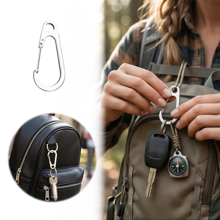 Spring Gate Snap Hook, Stainless Steel Clip for DIY Crafts Keychains ...