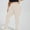 Beige, variant on Naittoop Women's Seamless Plus Size Leggings No See Through High Waisted Workout Yoga Pants Stretchy Athletic Running Tights