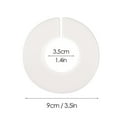thumbnail image 2 of Fixing Clip Round Split Clothing Divider Ring for Closet Organization – White Size Divider Ring Set with 50 for Garment Racks and Wardrobe Storage 50PCS, 2 of 5