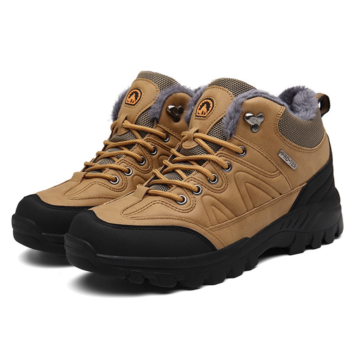 AUXDIQ Hiking Shoes Mens Waterproof Mountain Trekking Shoes Men Breathable Walking Shoes Outdoor Sports Winter Boots