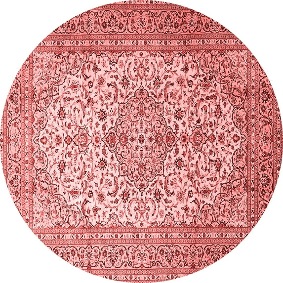 Ahgly Company Indoor Round Persian Red Traditional Area Rugs, 4' Round