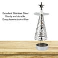 thumbnail image 3 of Candle Holder, Stainless Steel  Candle Holder With Tray Rotating Candlestick Set For Romantic Wedding Christmas Party Home Decoration, 3 of 8