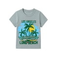 thumbnail image 5 of HILEELANG Kids Boys T-Shirts 3 Pack, 100% Cotton Short Sleeve Tees for 6-12Y, California Beach Surf Themed Summer Tops for Teen Boys, 5 of 10