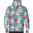 thumbnail image 7 of Kdxio Tropical Leaves Print Mens Casual Hooded Collar Drawstring Hoodies Pullover Sweatshirts Casual Long Sleeve Shirts-Medium, 7 of 7