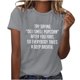 thumbnail image 2 of mfyjkho Tops Deportivos Para Mujer, Blusa De Manga Corta Para Mujer Con Estampado De Letras Divertidas Para El Trabajo En Verano Tops Para Hacer Ejercicio Para Mujer L, 2 of 8