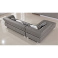 thumbnail image 2 of AE-L138 Gray Color With Faux Leather Sectional - Left Facing Chaise, 2 of 6