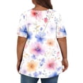 thumbnail image 4 of Camisas de Manga Larga para las Mujeres Cuello Redondo Impreso de Ajuste Suelto, Top de Moda de Verano Sexy para el Uso Diario, 4 of 6