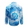 thumbnail image 5 of PNTUTB Men's Fashion Tie-dye Personality Collared Button Down Everyday Casual Long Sleeve Comfortable Blouses, 5 of 6