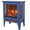Aqua Blue, variant on Electric Fireplace Stove Heater, PAPROOS 17" Freestanding Fireplace Stove, 3D Realistic Flame Effect, Fireplace Heater for Home Bedroom,Overheat Protection, CAS Certified, 1400W/700W, Black
