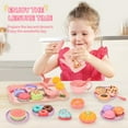 thumbnail image 4 of Kids' Pretend Play Afternoon Tea Set with Tin Carrying Case - 46PCS Includes Teapot, Cups, Plates, Sweet Treats & 2-Tier Cake Stand, Safe & Durable Toy for Creative Social Learning, Ideal Gift for, 4 of 6