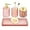 Pink, variant on Bathroom Accessories Set,4 Pcs Pink Glass Bathroom Accessories Sets Complete with Lotion Soap Dispenser,Toothbrush Holder,Qtip Holder Dispenser and Vanity Tray,Bathroom Countertop Vanity Organizer