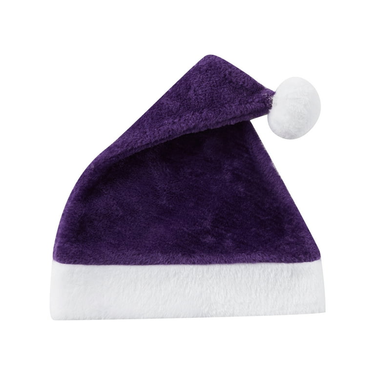 Purple christmas hat discount