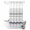 Light Grey, variant on No Hook Shower Curtain, Beige Stripe Shower Curtains for Bathroom with See Through Top Window, Modern Abstract Art Navy Blue Striped Rustic Waterproof & Washable Bath Curtain 60"x72"