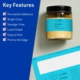 thumbnail image 3 of Avery Printable Rectangle Labels, Bright Blue, 1.5" x 7.5", 50ct, 3 of 11