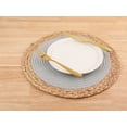 thumbnail image 3 of Unique Bargains Set of 4 Placemats for Dining Table Decor Table Mats Light Gray 14x14in, 3 of 7