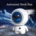 thumbnail image 2 of Matsuzay Ventilador de plástico para colgar en el cuello de astronauta, pequeño, Adorable, recargable, de bajo ruido, para acampar, Electrodomésticos Negro, 2 of 6