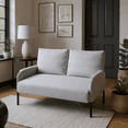 thumbnail image 4 of Gewnee 45.7”Small Modern Loveseat Couch,Fabric Upholstered 2-seater Sofa for Apartment or Small Living Room(Beige), 4 of 11