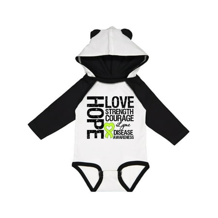 

Inktastic Lyme Disease Hope Love Strength Gift Baby Boy or Baby Girl Long Sleeve Bodysuit