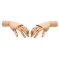 thumbnail image 4 of Unique Bargains 7' Wooden Hand Model, Artist Mannequin Right and Left Hand Model Flexible Movable Manikin Jointed Figure 2Pack, 4 of 6